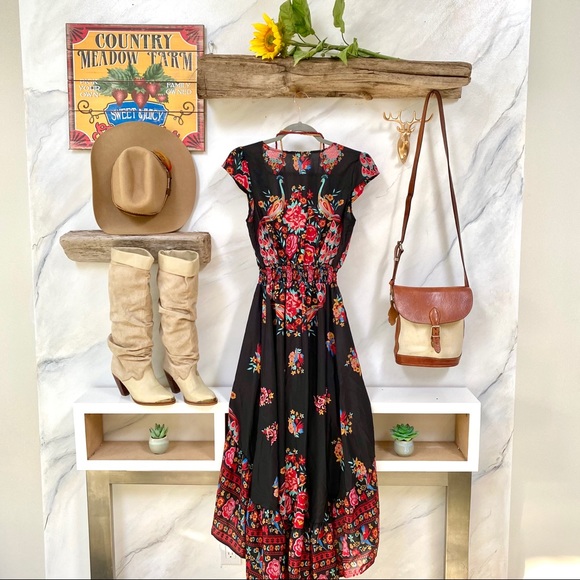 BOHO duster dress/top with peacocks - Picture 10 of 12